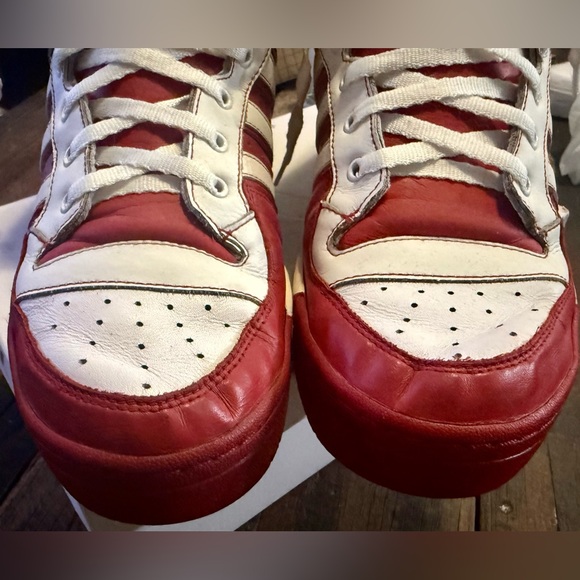 Adidas Forum 84 High \'Red Patent\' Red and White Leather high top sneakers main image 7